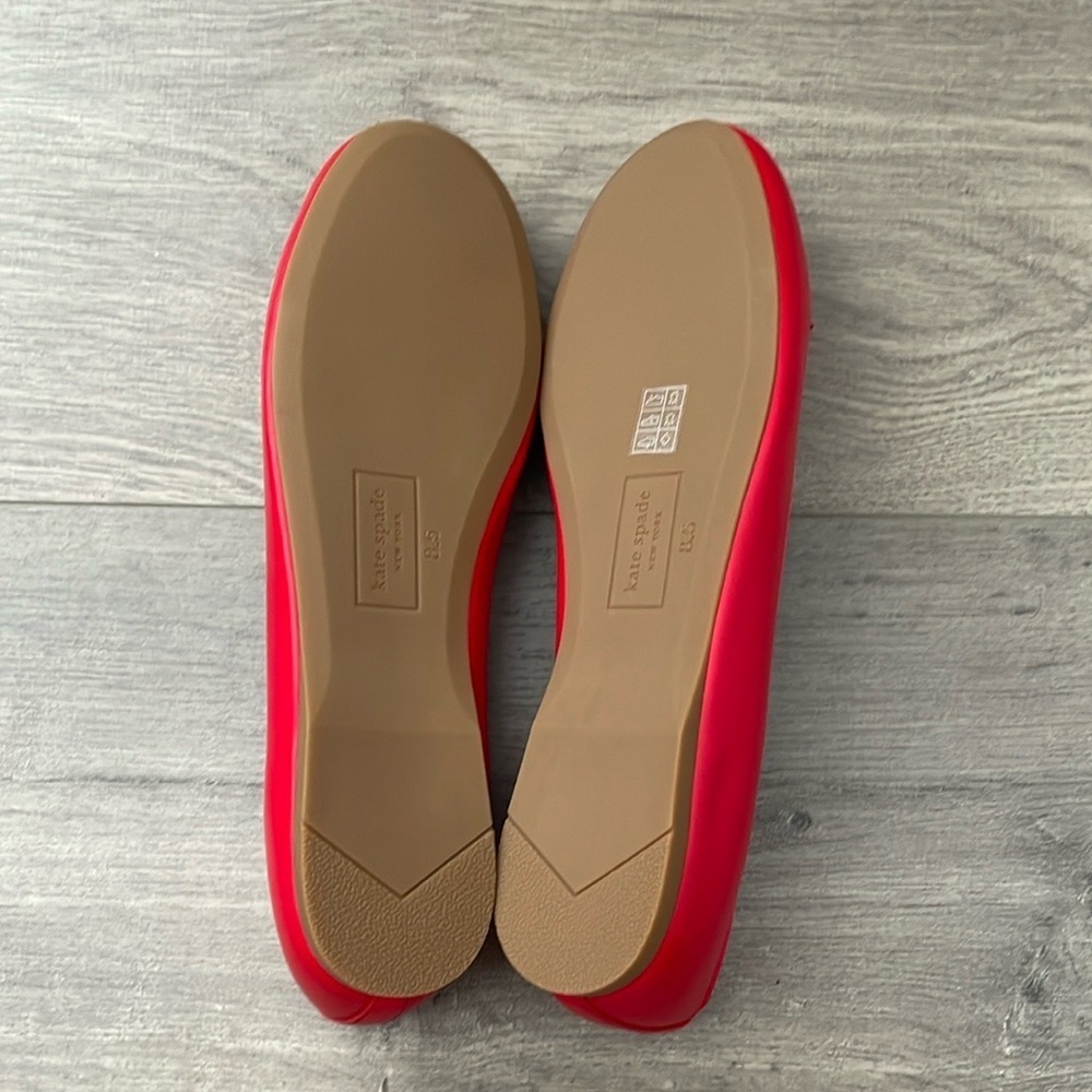Kate Spade Red Slip-On Flats size 8.5 - Picture 10 of 11